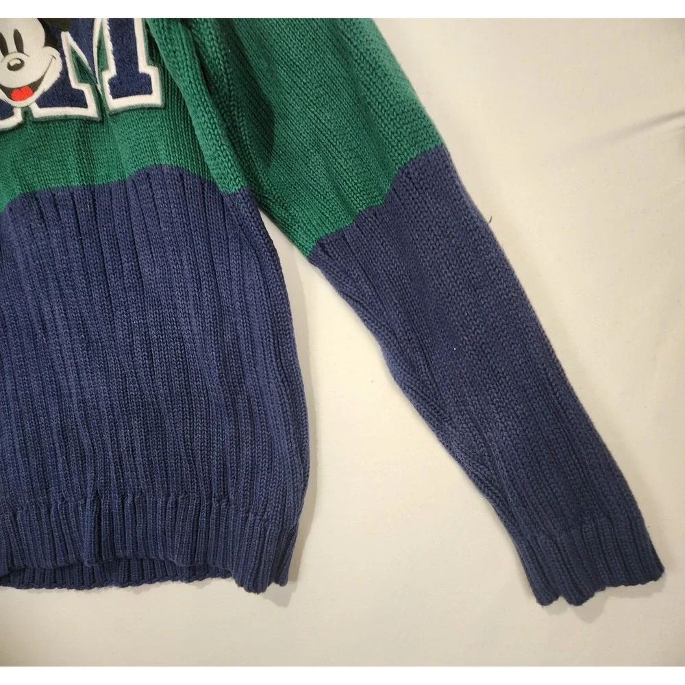 Mickey Mouse Disney Store Men's Knit Sweater Stripe Multicolor Size L - Picture 3 of 10